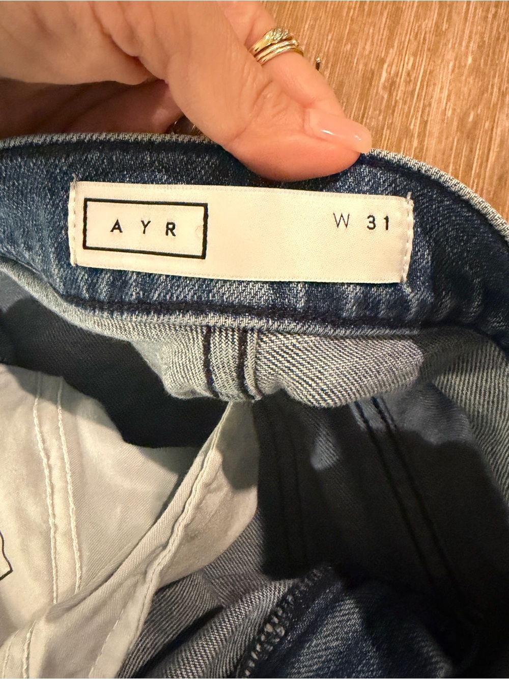 $265 AYR The Secret Sauce Jean NWOT size 31 Wide Leg - Picture 5 of 12